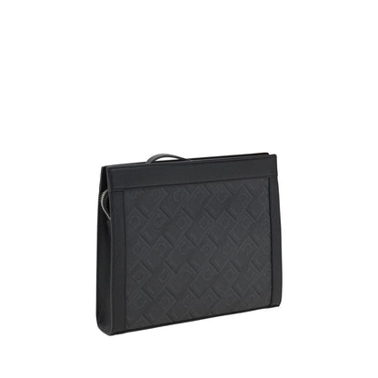 Gray Polyethylene Clutch Bag
