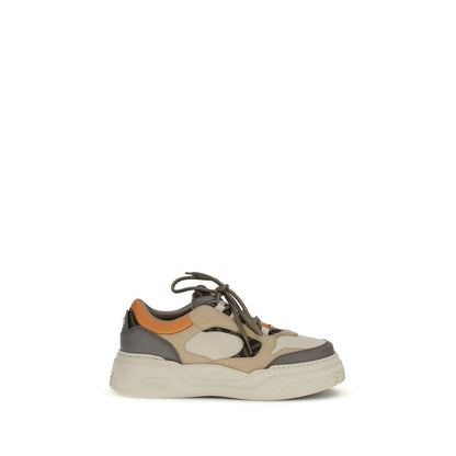 Multicolor Calf Leather Bos Taurus Chunky Sneakers