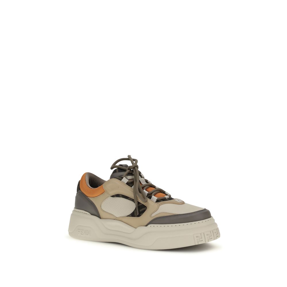 Multicolor Calf Leather Bos Taurus Chunky Sneakers