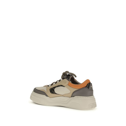 Multicolor Calf Leather Bos Taurus Chunky Sneakers