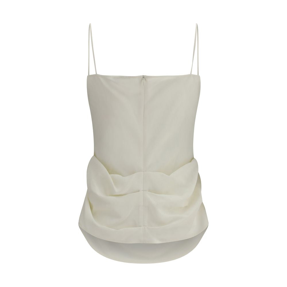 Beige Silk Blouse