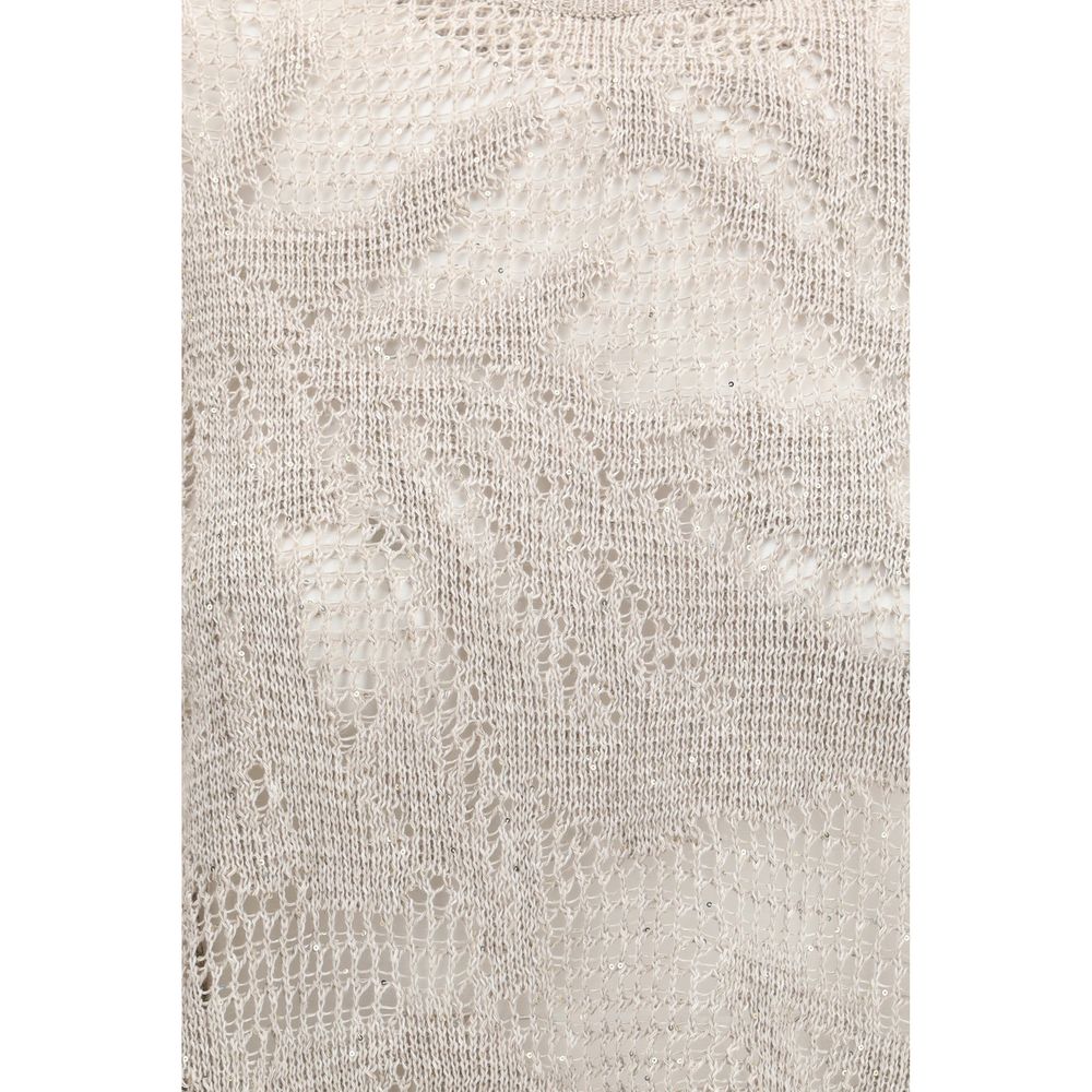 Beige Linen T-Shirt