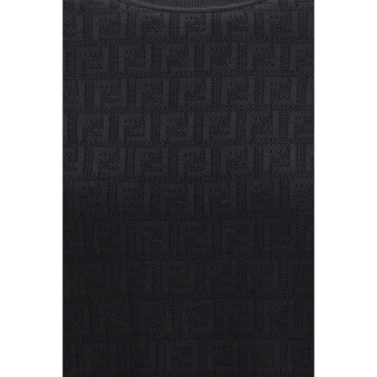 Black Viscose T-Shirt