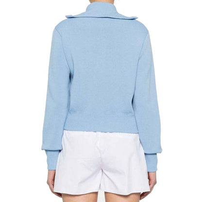 Blue Nylon Cardigan
