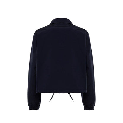 Blue Polyester Shell Jacket