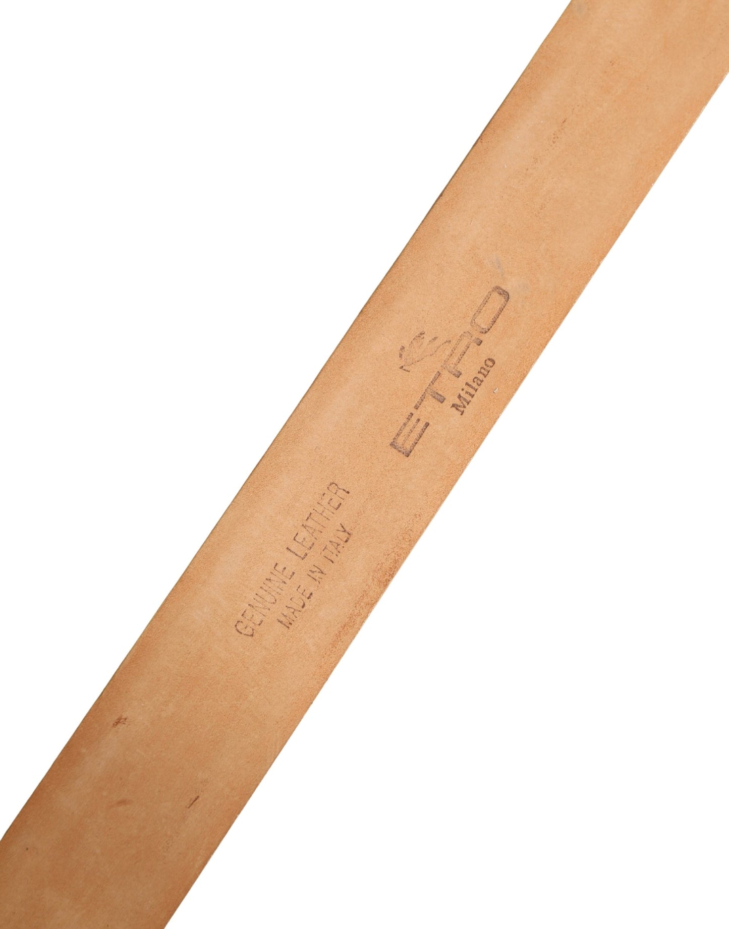 Orange Genuine Leather Silver Metal Buckle Waist Belt