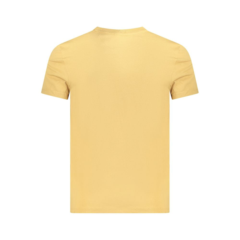 Beige Cotton Men T-Shirt