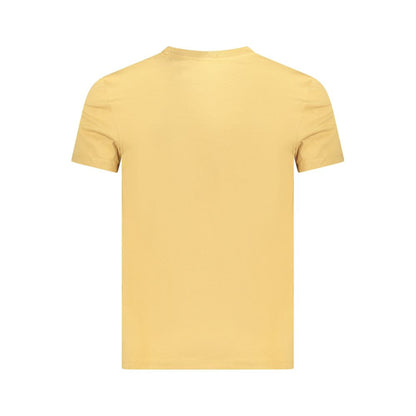 Beige Cotton Men T-Shirt