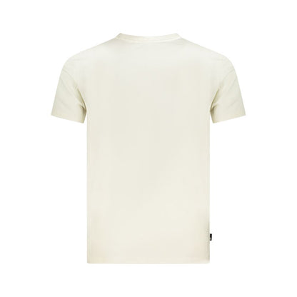 Beige Cotton Men T-Shirt