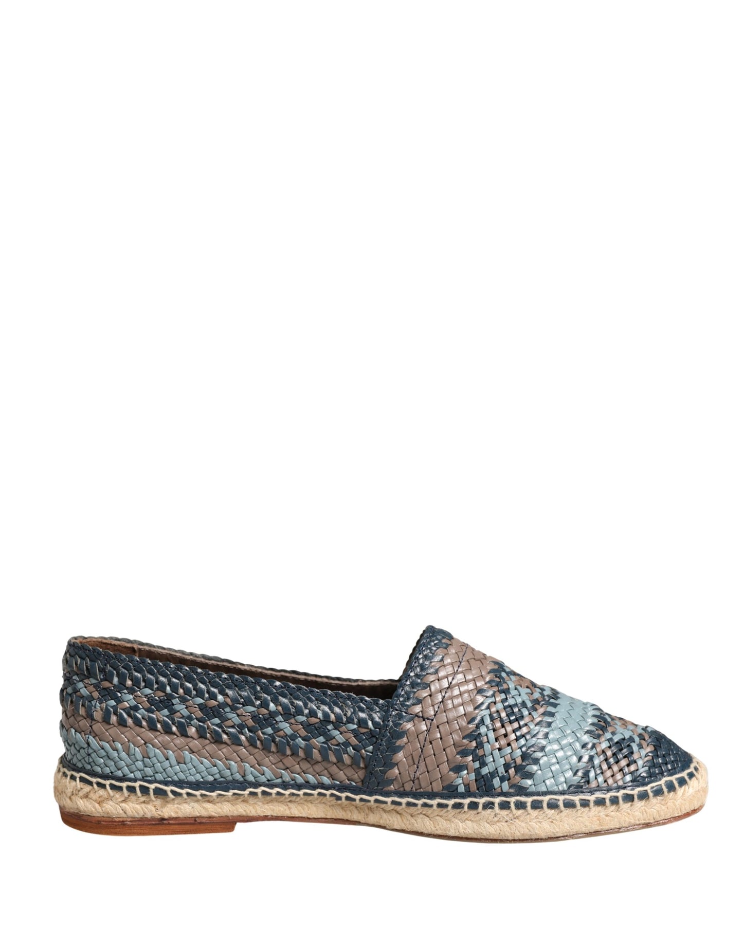 Blue Gray Slip On Buffalo Espadrille Shoes