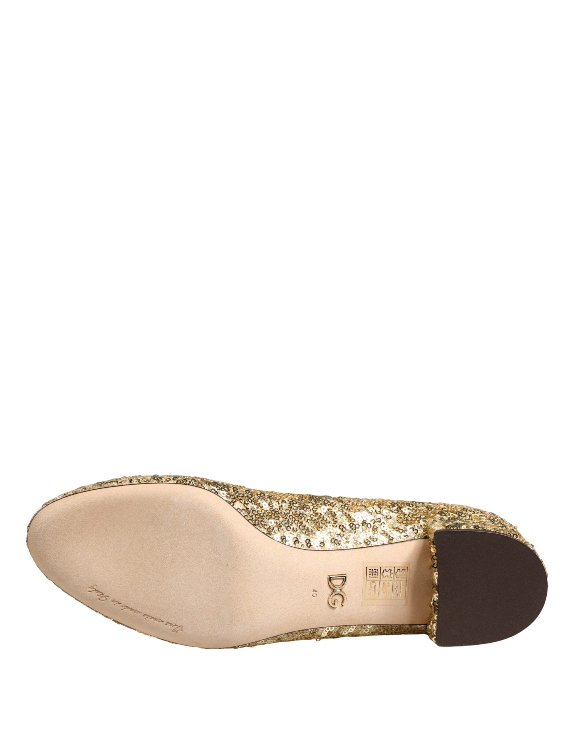 Gold Sequined Short Boots Stretch Shoes
