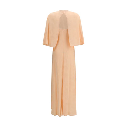 Orange Viscose Casual Dress