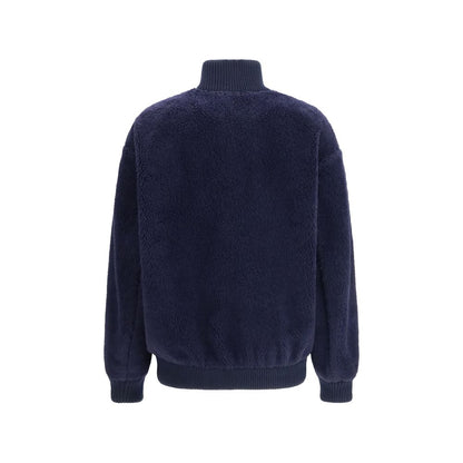 Blue Polyamide Full-Length Jacket