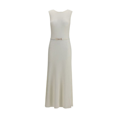 White Wool Casual Dress
