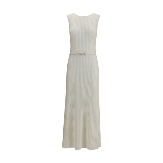 White Wool Casual Dress