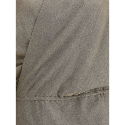 Beige Fleece Wool Casual Dress