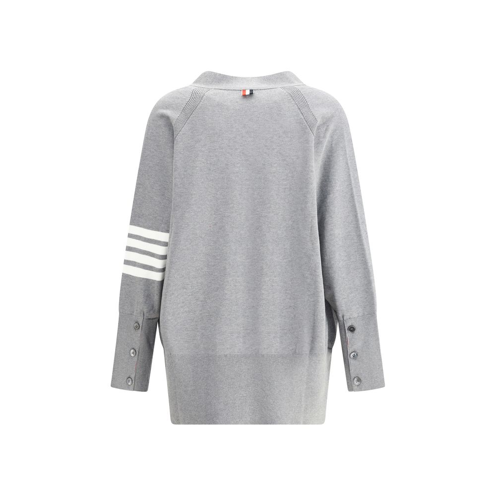 Gray Cotton Cardigan