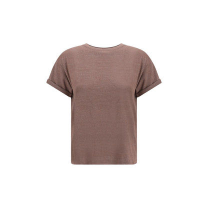 Brown Nylon T-Shirt