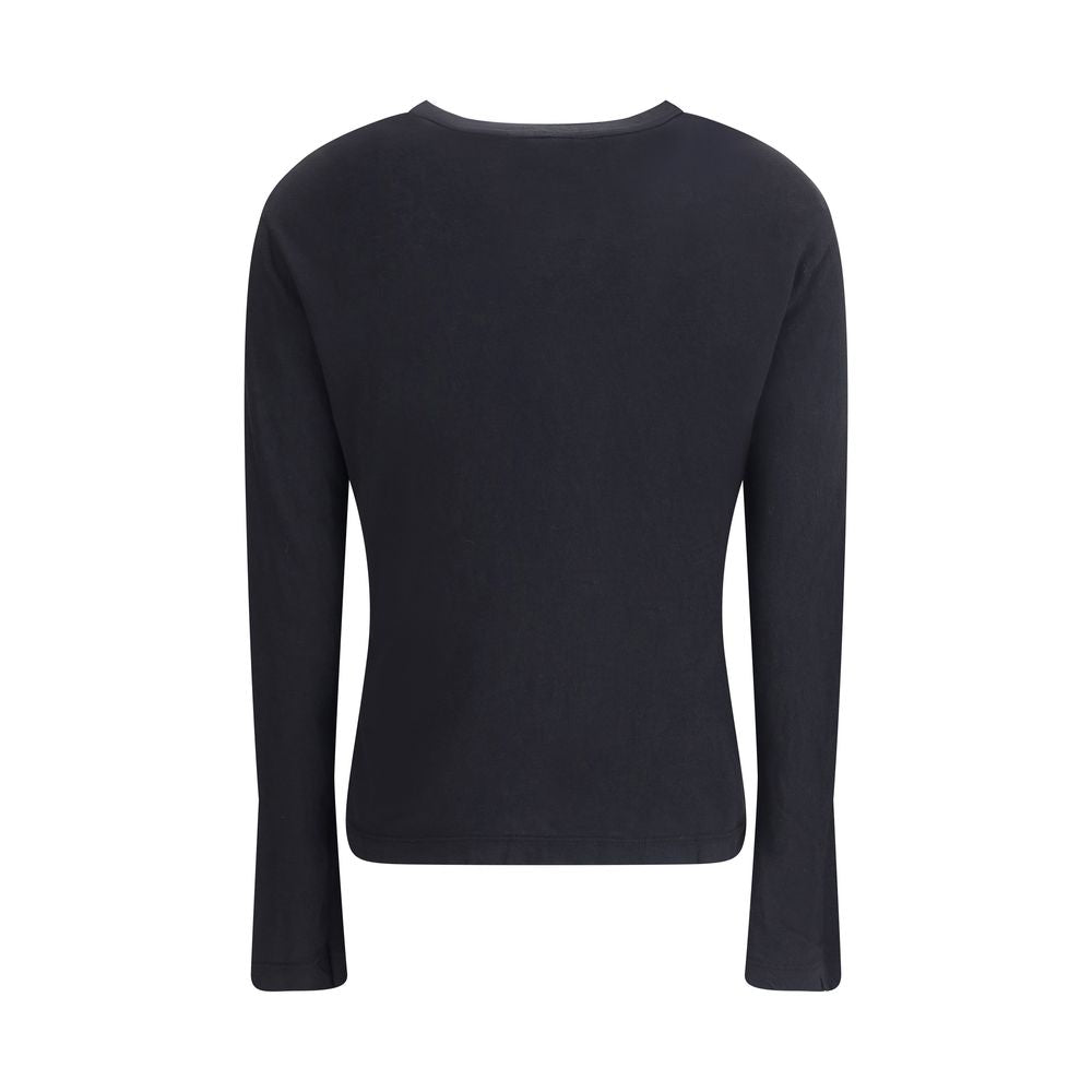 Black Cotton Sweatshirt