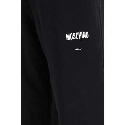 Black Cotton Casual Pants