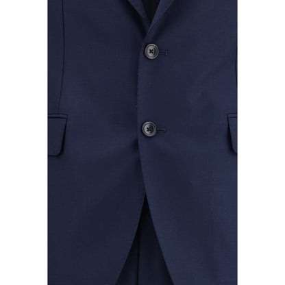 Blue Wool Two-Piece Suit
