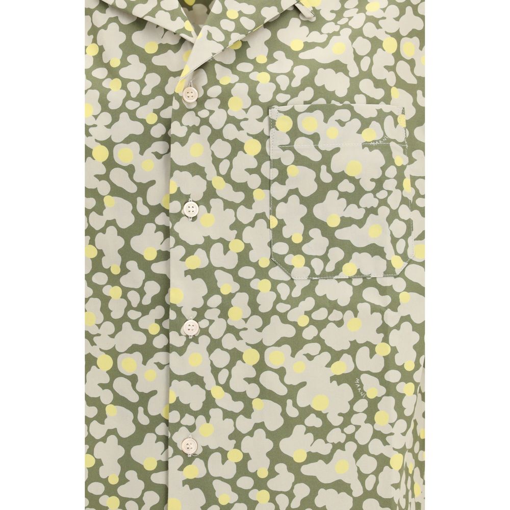 Bicolor Cotton Pattern Shirt