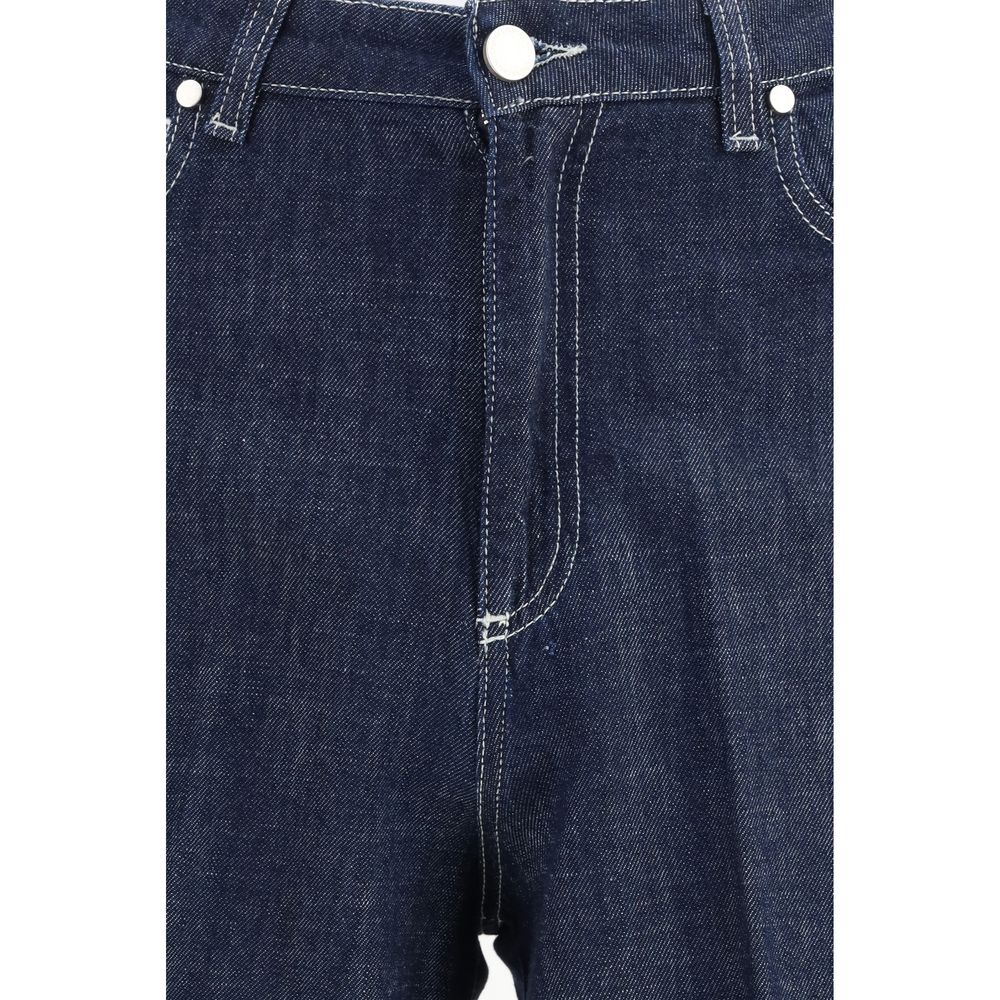 Blue Cotton Jeans Denim