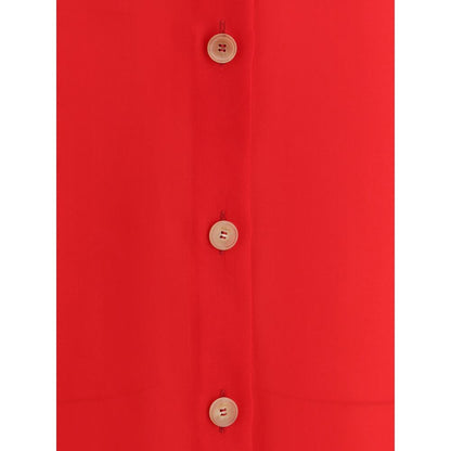 Multicolor Silk Cocktail Dress