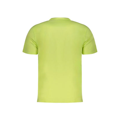Yellow Cotton Men T-Shirt