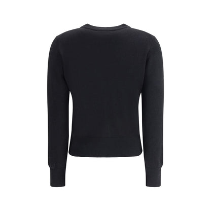 Black Merino Wool Cardigan