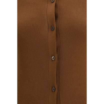 Brown Wool Cardigan
