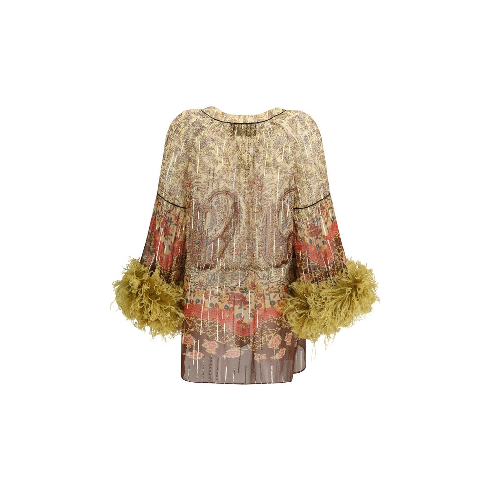 Multicolor Silk Blouse