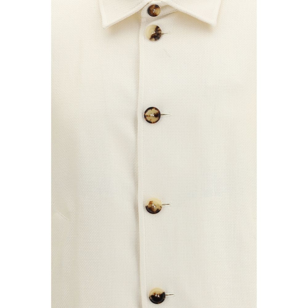 White Silk Shell Jacket