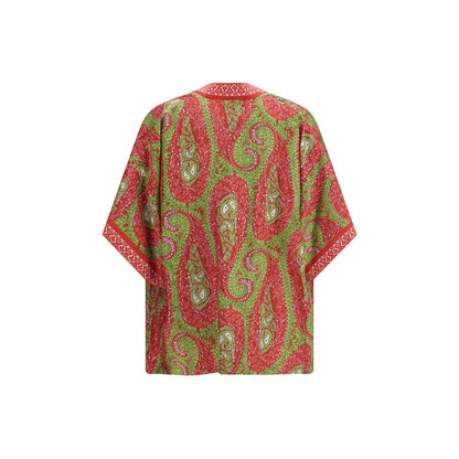 Multicolor Silk Jackets And Coat