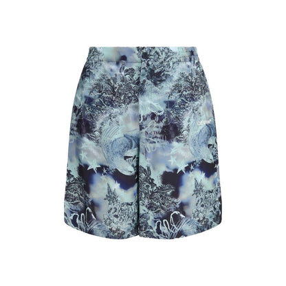 Multicolor Viscose Bermuda Shorts