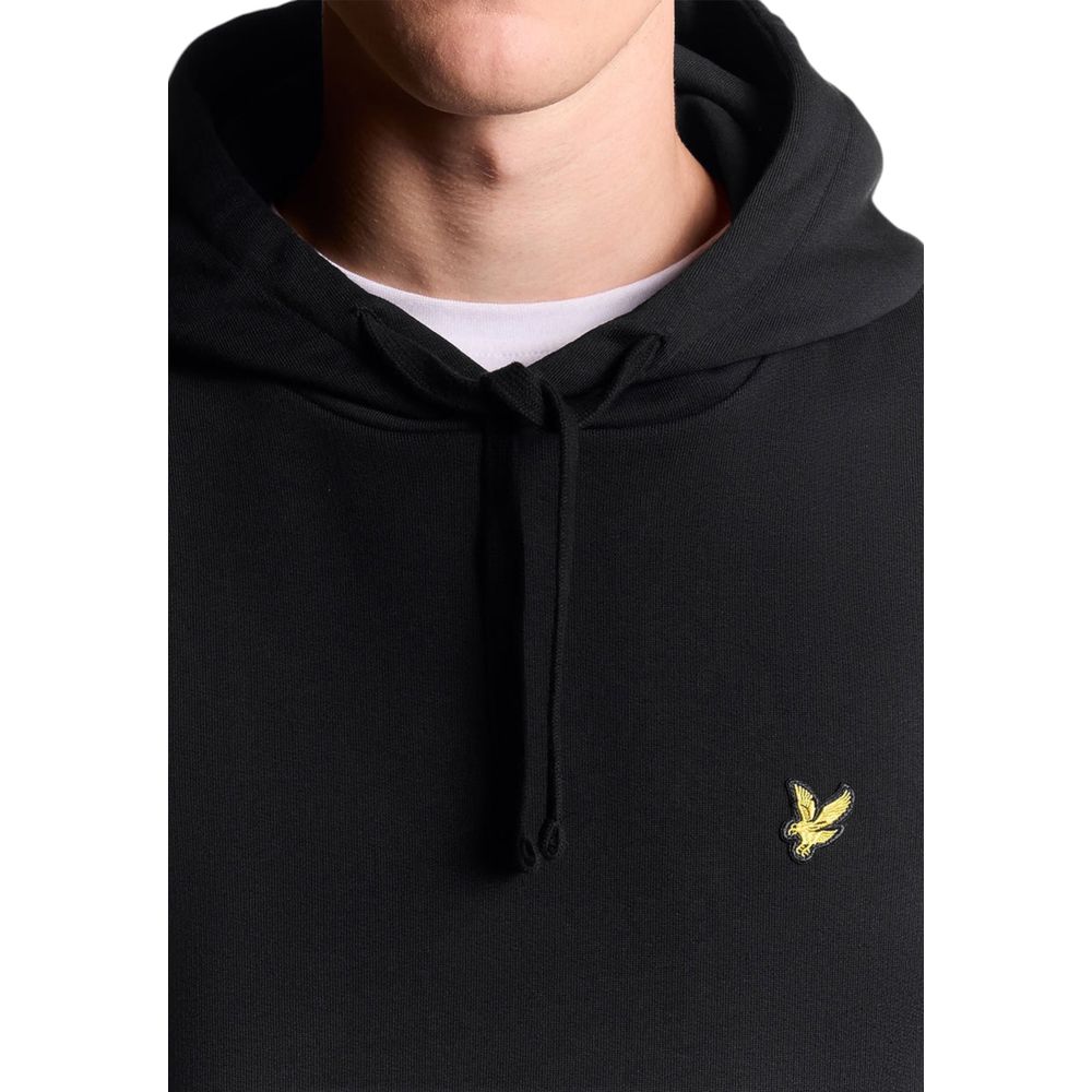 Black Cotton Hoodie