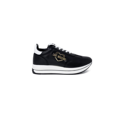 Black Leather Low Top Sneakers
