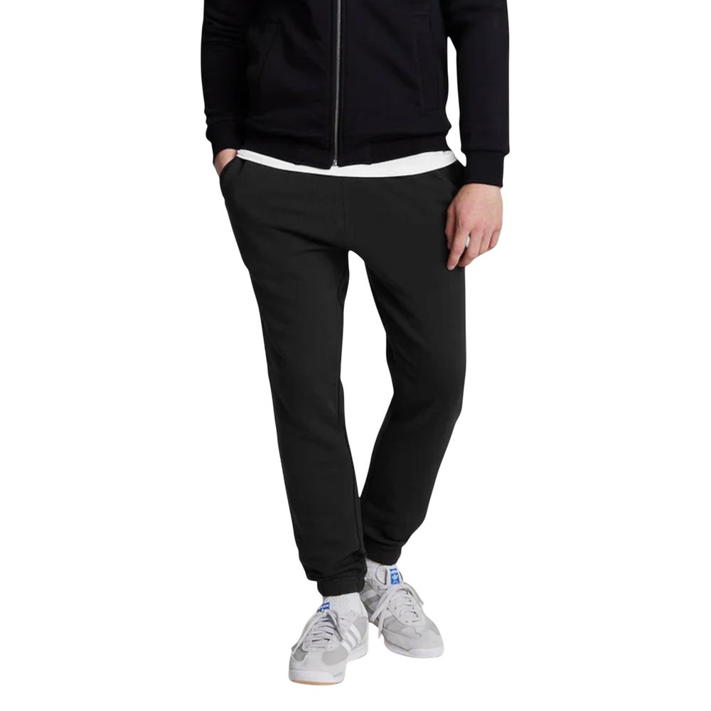 Black Cotton Joggers (Workout Pants)