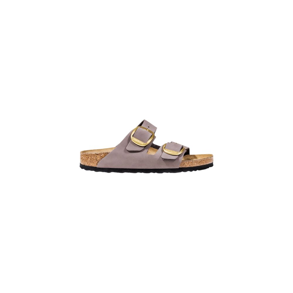 Purple Suede Leather Strap-On Sandals
