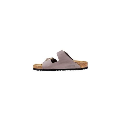 Purple Suede Leather Strap-On Sandals