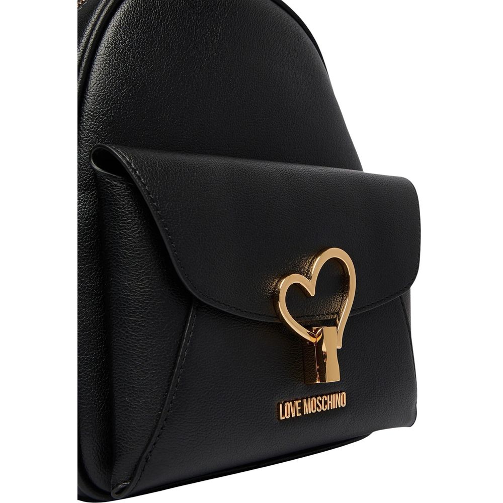 Black Polyethylene Backpack