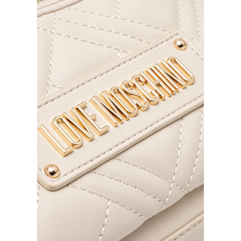 Beige Polyethylene Backpack