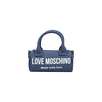 Blue Cotton Handbag