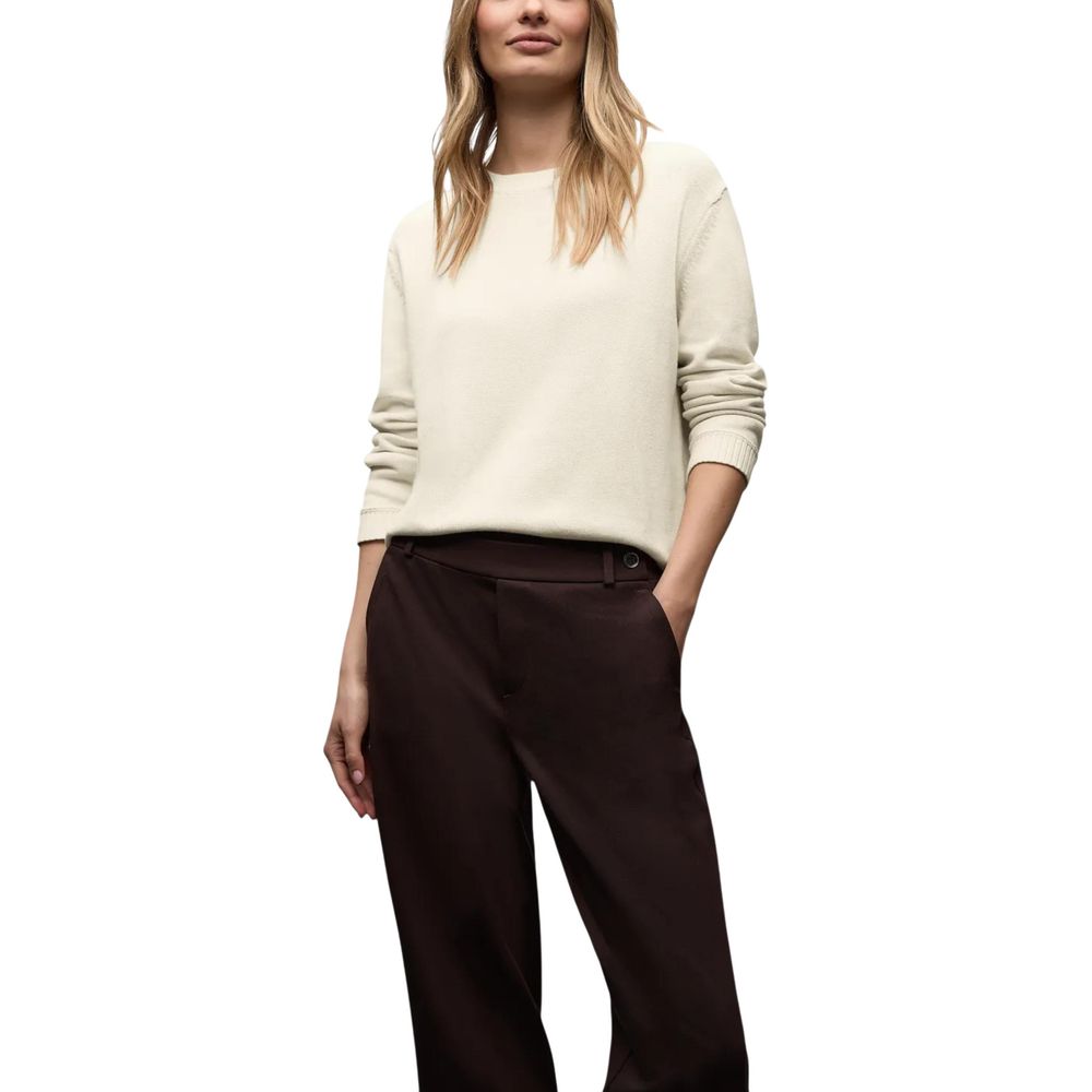 Beige Cotton Sweatshirt