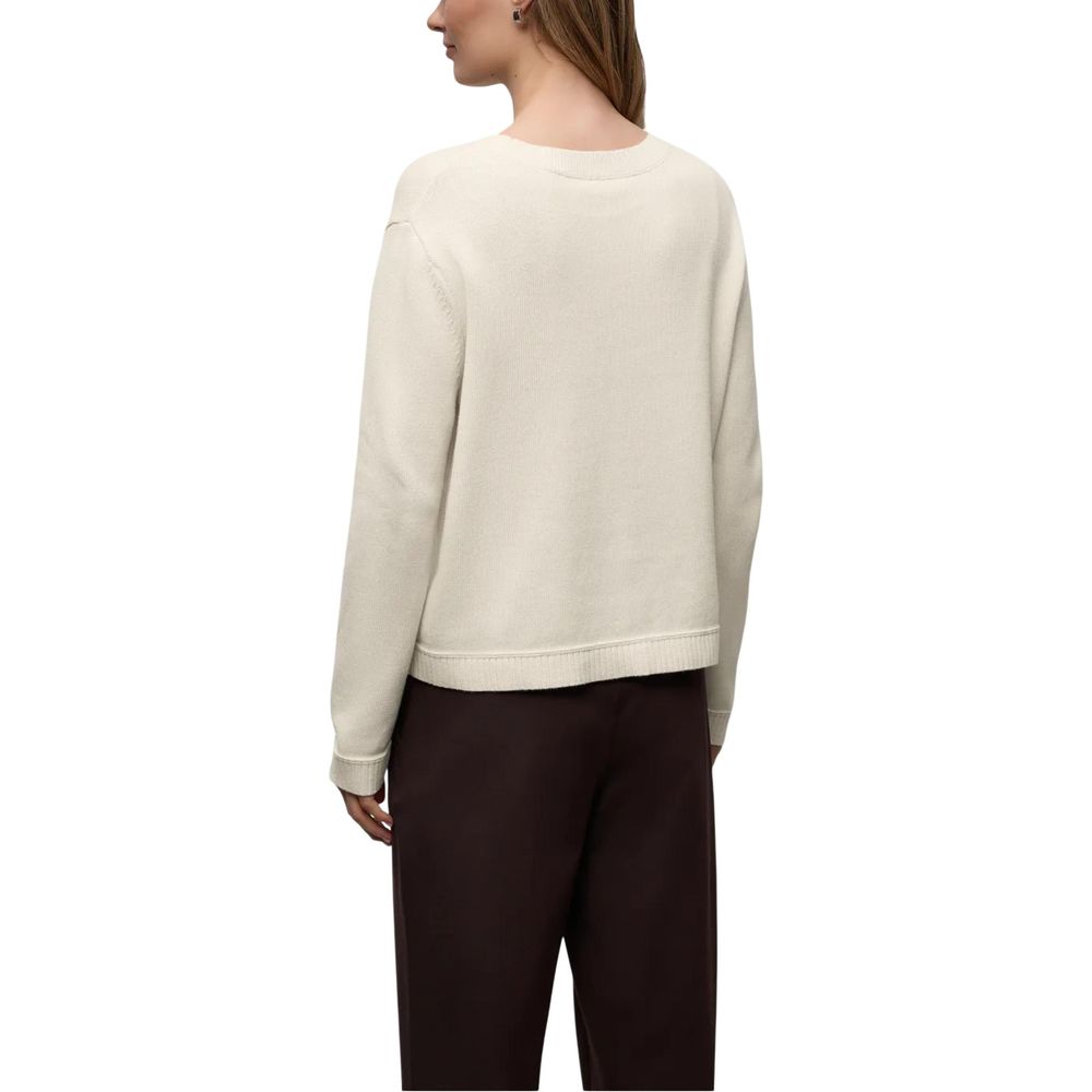Beige Cotton Sweatshirt