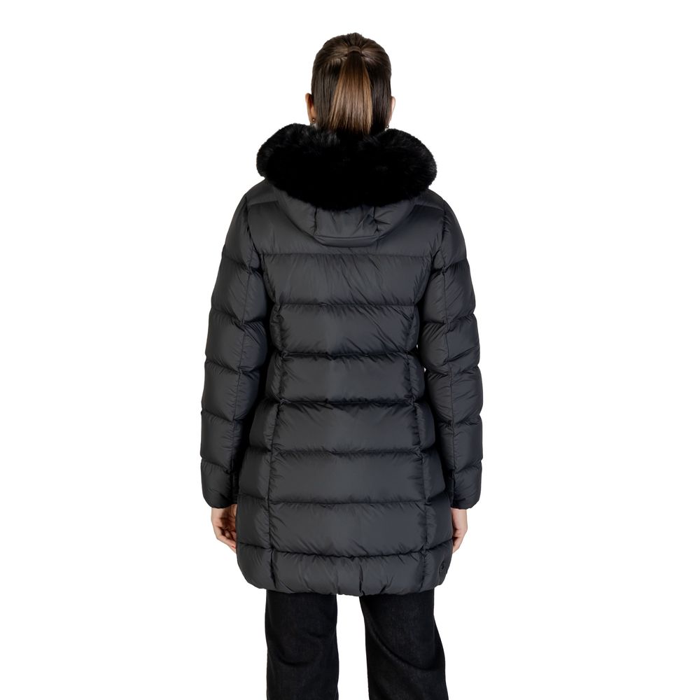 Black Polyester Coat