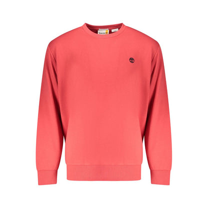"Red Cotton Men Sweatshirt"