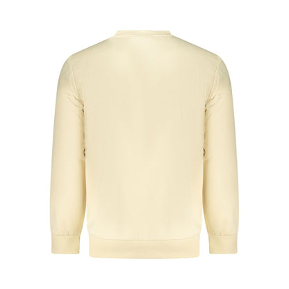 Beige Cotton Men Sweatshirt