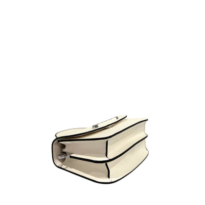 White Polyurethane Women Handbag