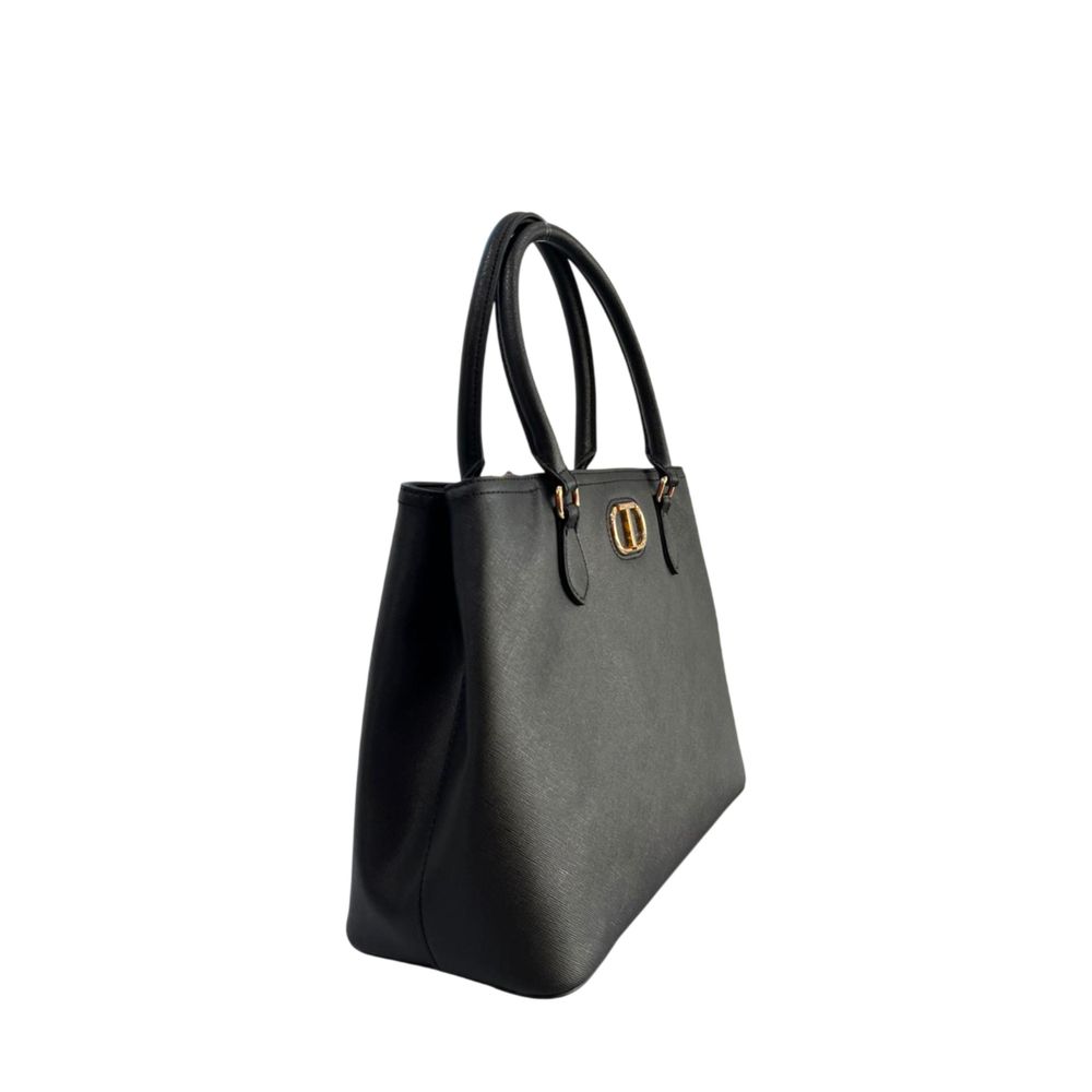 Yellow Polyurethane Women Shoulder Bag